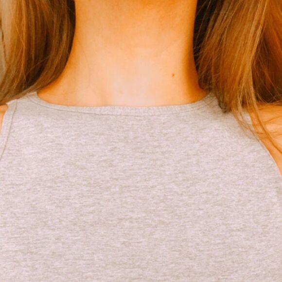 Free people gray crop top - Picture 3 of 3